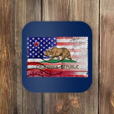 Vintage USA California Republic Flag Coaster