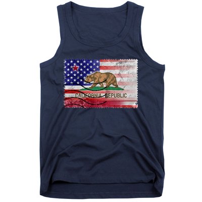 Vintage USA California Republic Flag Tank Top