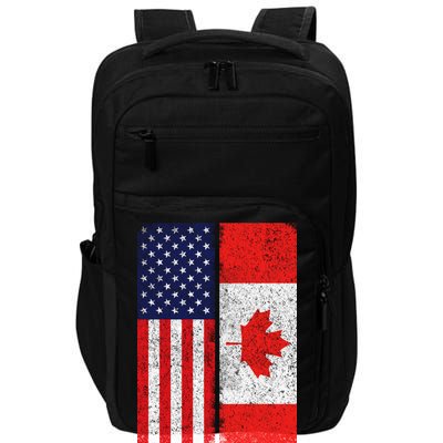 Vintage USA Canadian Flag Impact Tech Backpack