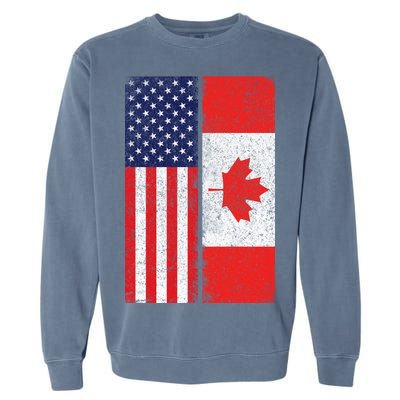 Vintage USA Canadian Flag Garment-Dyed Sweatshirt