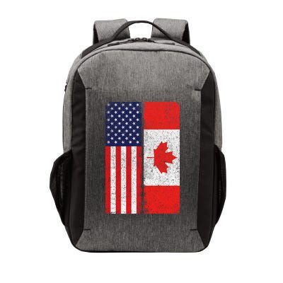 Vintage USA Canadian Flag Vector Backpack