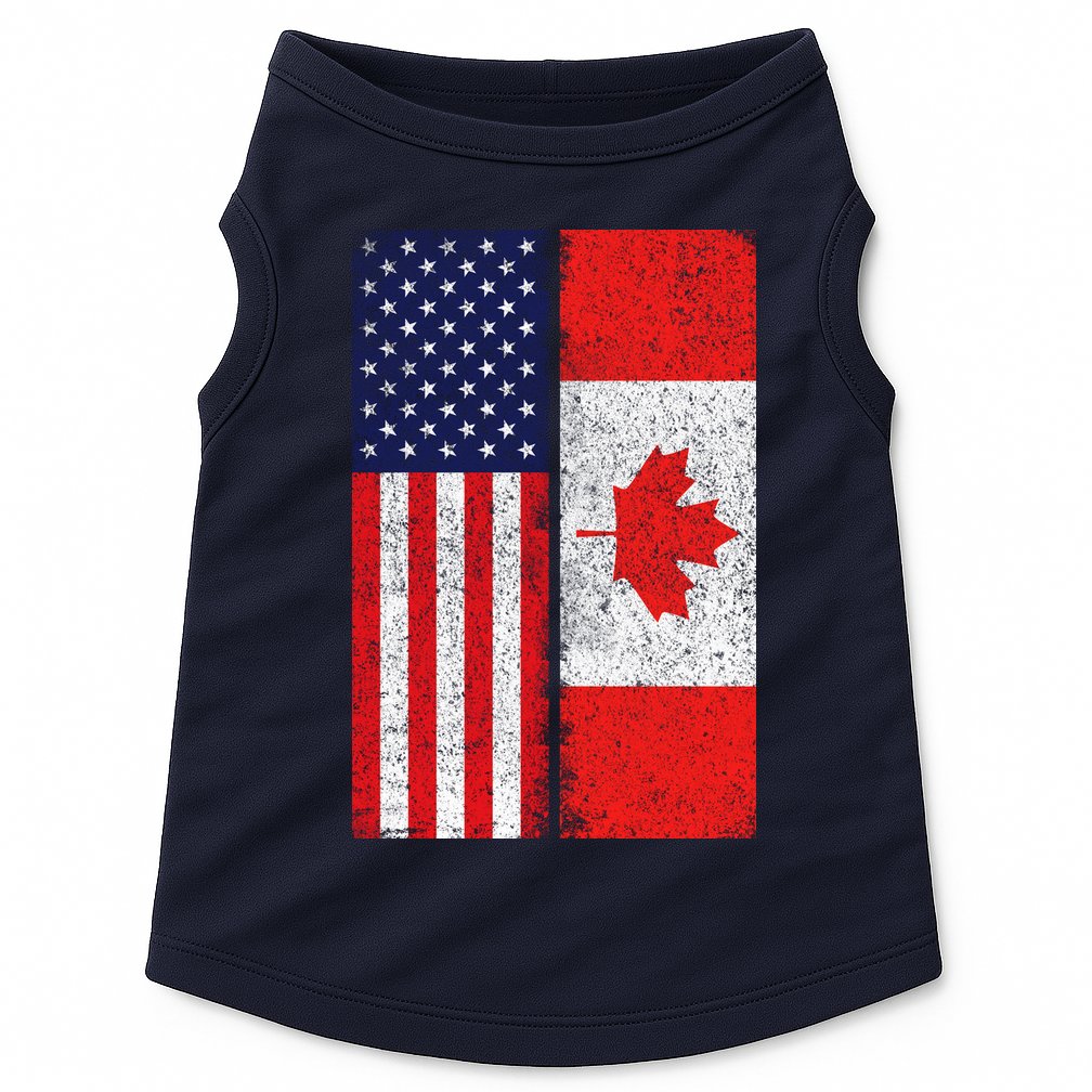 Vintage USA Canadian Flag Doggie Tank