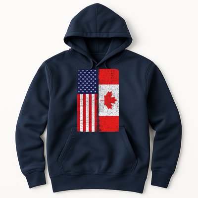 Vintage USA Canadian Flag Hoodie
