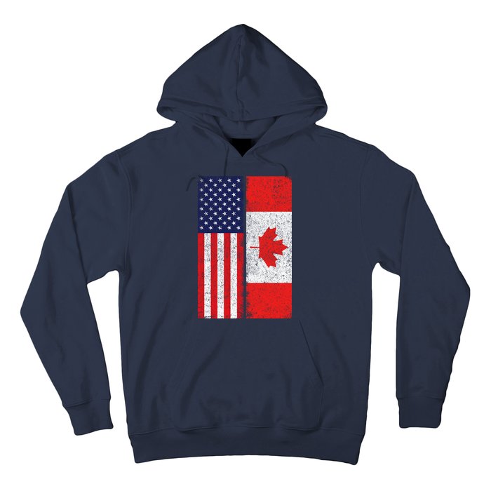 Vintage USA Canadian Flag Hoodie