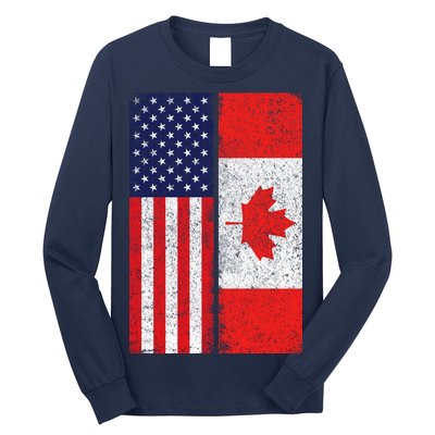 Vintage USA Canadian Flag Long Sleeve Shirt