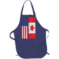 Vintage USA Canadian Flag Full-Length Apron With Pockets