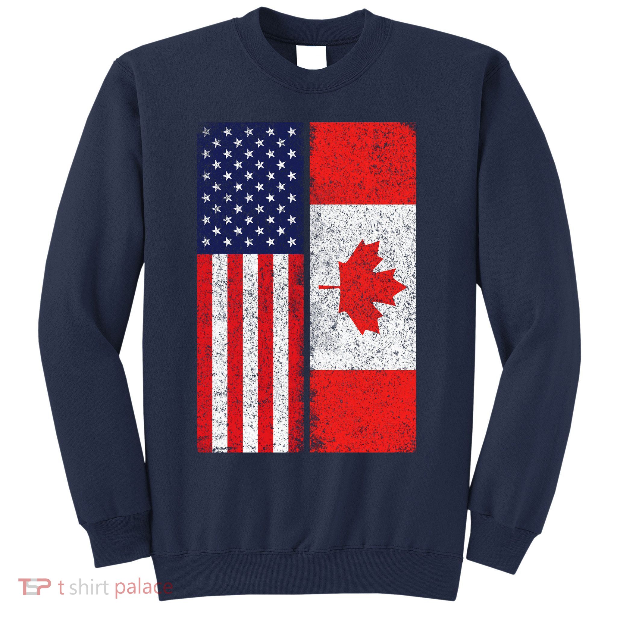 Vintage USA Canadian Flag Sweatshirt