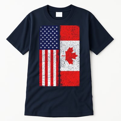 Vintage USA Canadian Flag Tall T-Shirt