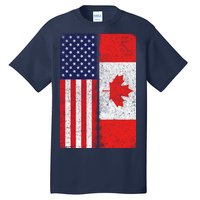 Vintage USA Canadian Flag Tall T-Shirt