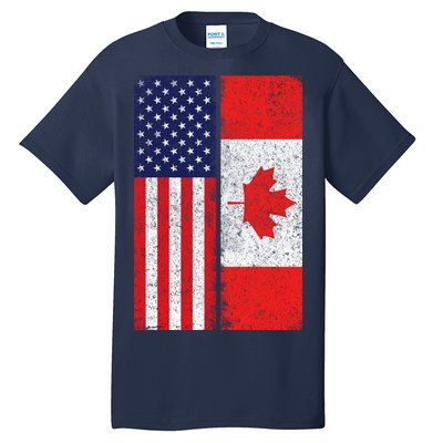 Vintage USA Canadian Flag Tall T-Shirt