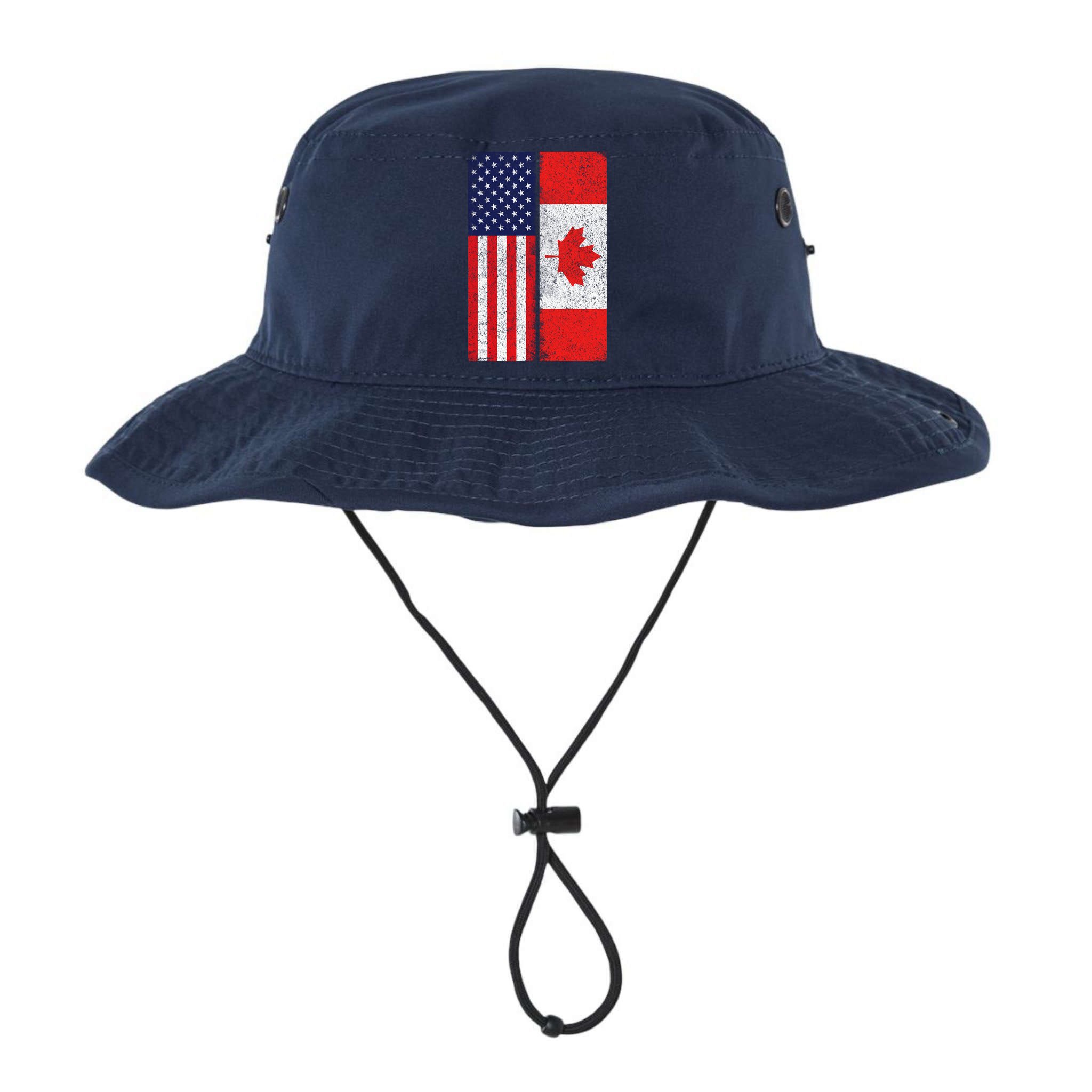 Vintage USA Canadian Flag Bucket Hat