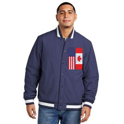 Vintage USA Canadian Flag Insulated Varsity Jacket