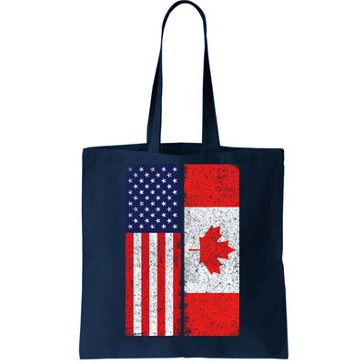 Vintage USA Canadian Flag Tote Bag