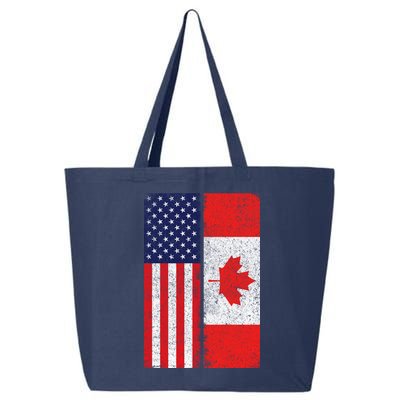 Vintage USA Canadian Flag 25L Jumbo Tote