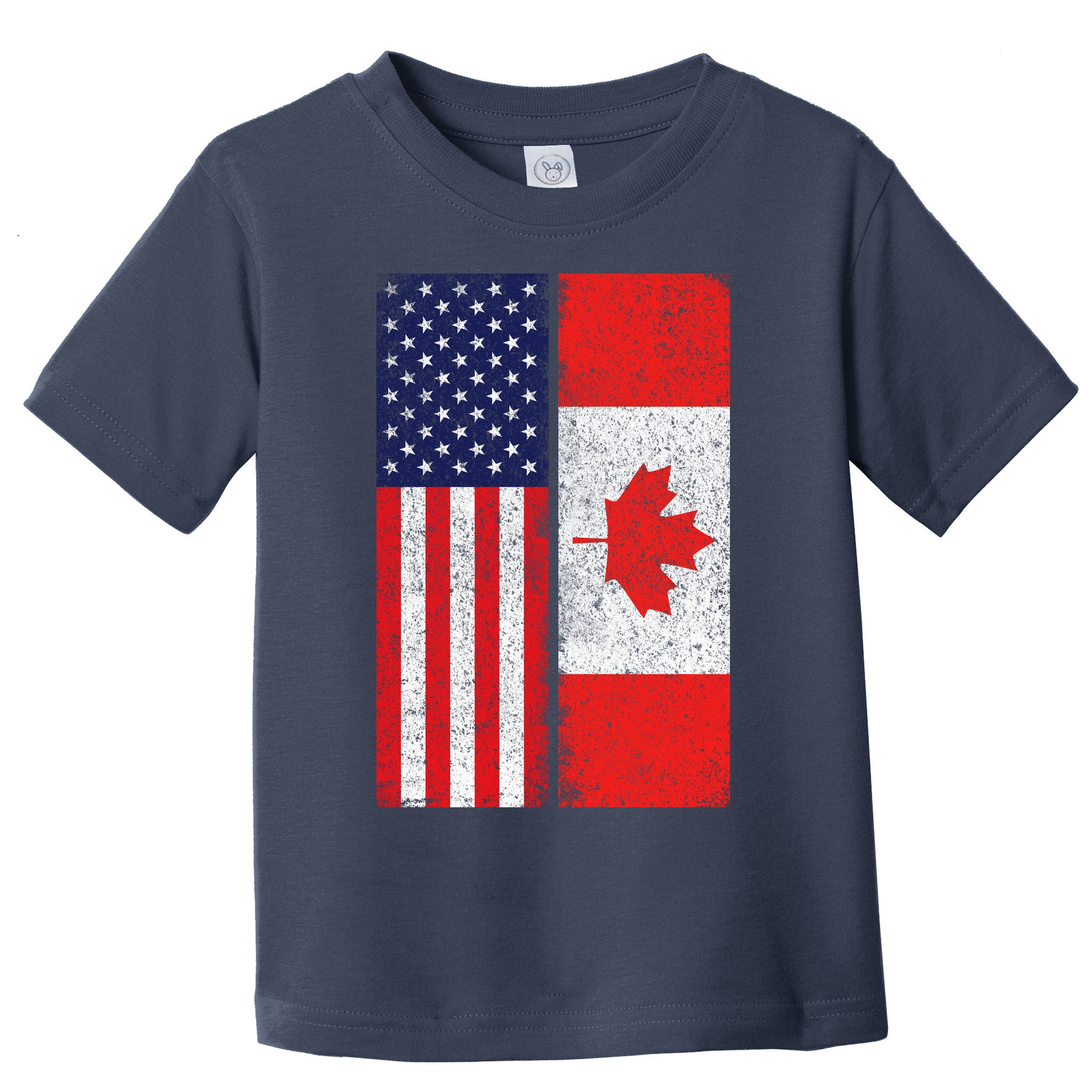 Vintage USA Canadian Flag Toddler T-Shirt