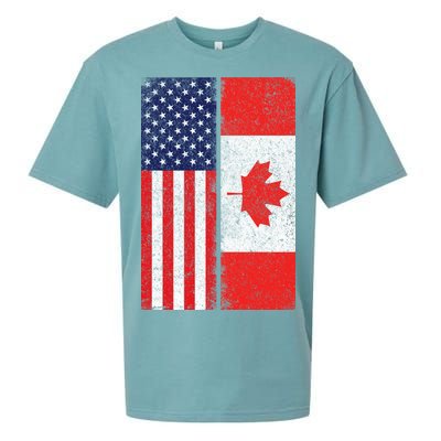 Vintage USA Canadian Flag Sueded Cloud Jersey T-Shirt