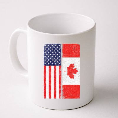 Vintage USA Canadian Flag Coffee Mug