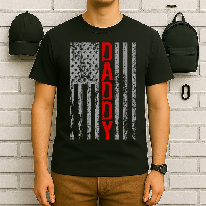 Vintage USA DADDY Retro Flag T-Shirt