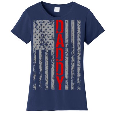 Vintage USA DADDY Retro Flag Women's T-Shirt