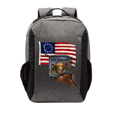 Vintage USA Flag Patriotic Drum Vector Backpack