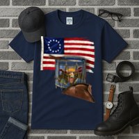 Vintage USA Flag Patriotic Drum Tall T-Shirt