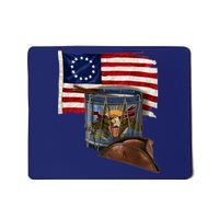 Vintage USA Flag Patriotic Drum Mousepad