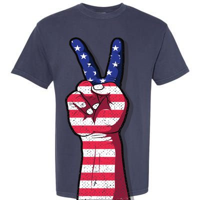 Vintage USA Peace Sign Garment-Dyed Heavyweight T-Shirt