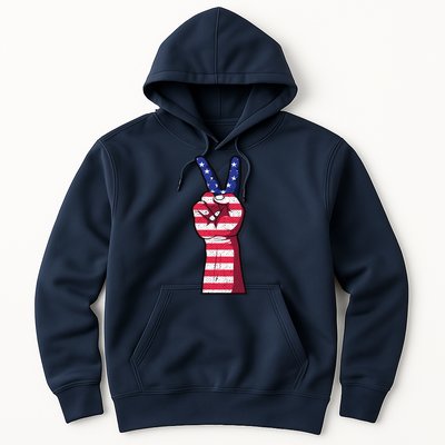 Vintage USA Peace Sign Hoodie