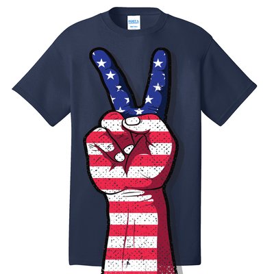 Vintage USA Peace Sign Tall T-Shirt