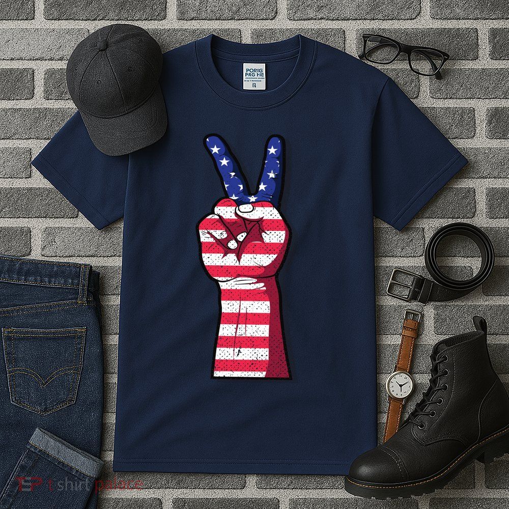Vintage USA Peace Sign Tall T-Shirt