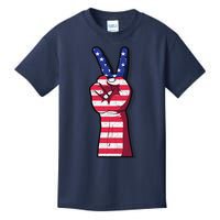 Vintage USA Peace Sign Kids T-Shirt