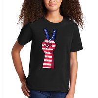 Vintage USA Peace Sign Kids T-Shirt
