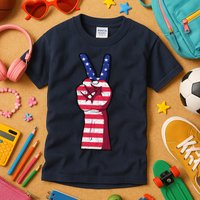 Vintage USA Peace Sign Kids T-Shirt