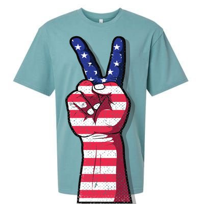 Vintage USA Peace Sign Sueded Cloud Jersey T-Shirt