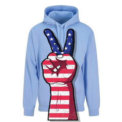 Vintage USA Peace Sign Unisex Surf Hoodie