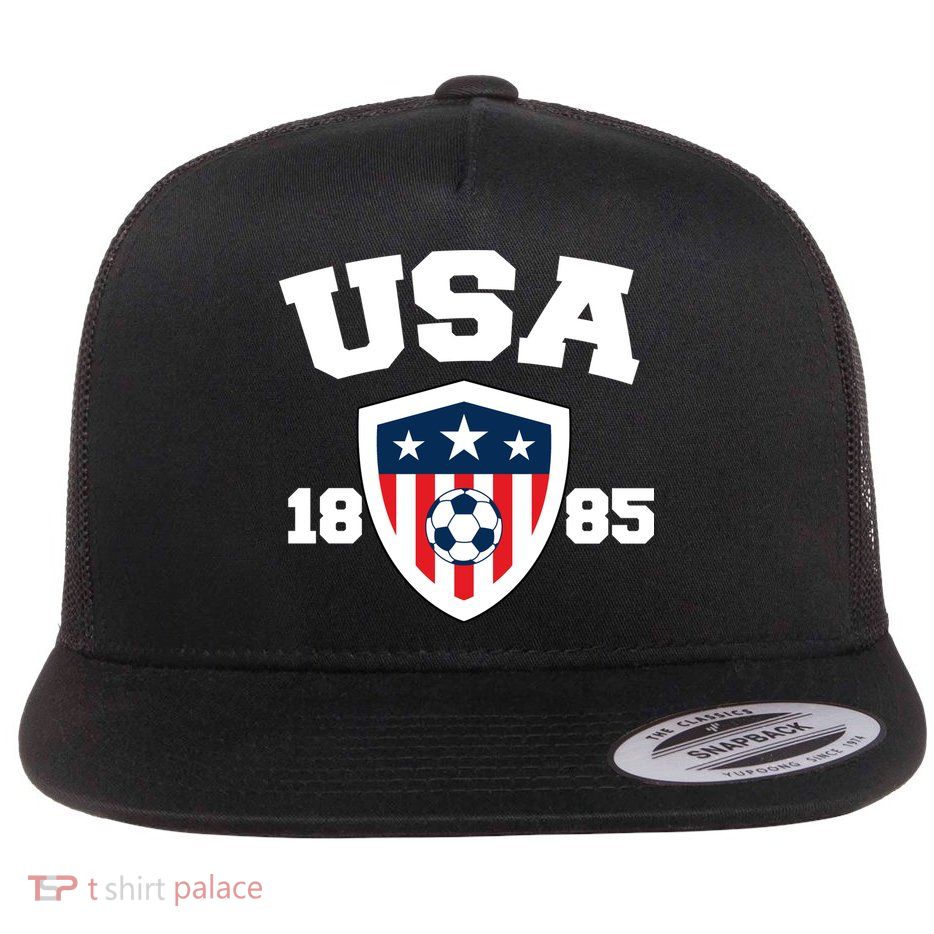 Vintage USA Soccer 1885 Flatbill Hat
