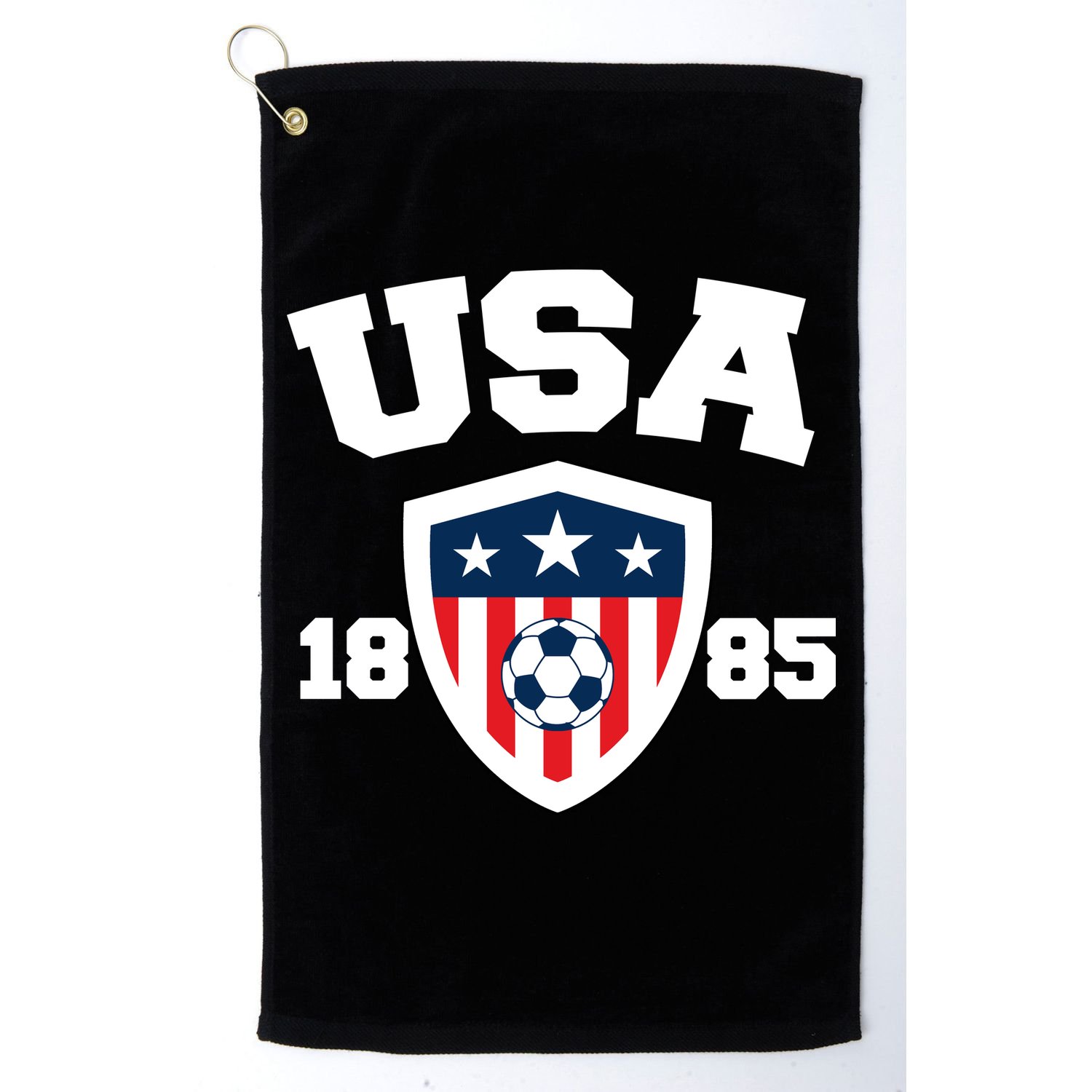 Vintage USA Soccer 1885 Golf Towel