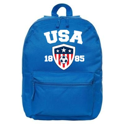 Vintage USA Soccer 1885 16 in Basic Backpack