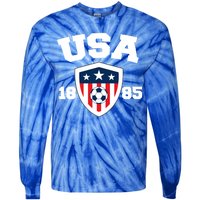 Vintage USA Soccer 1885 Tie-Dye Long Sleeve Shirt