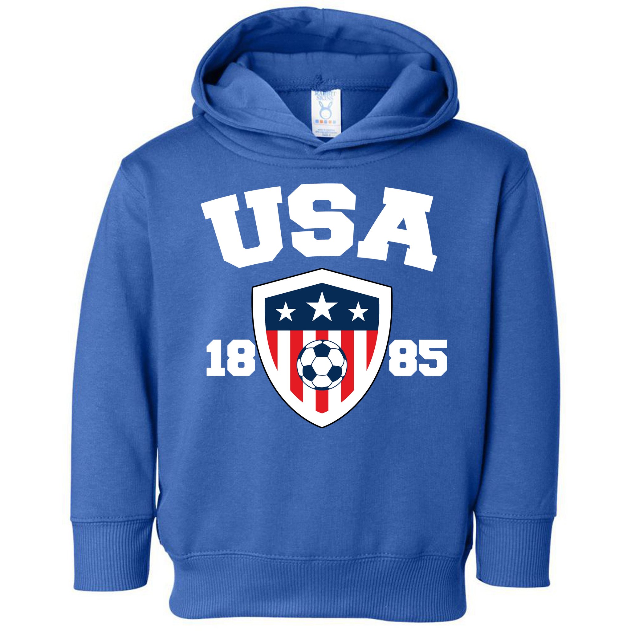 Vintage USA Soccer 1885 Toddler Hoodie