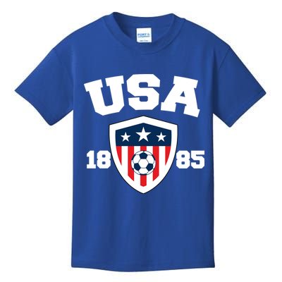 Vintage USA Soccer 1885 Kids T-Shirt