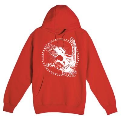 Vintage USA Star Eagle Premium Pullover Hoodie