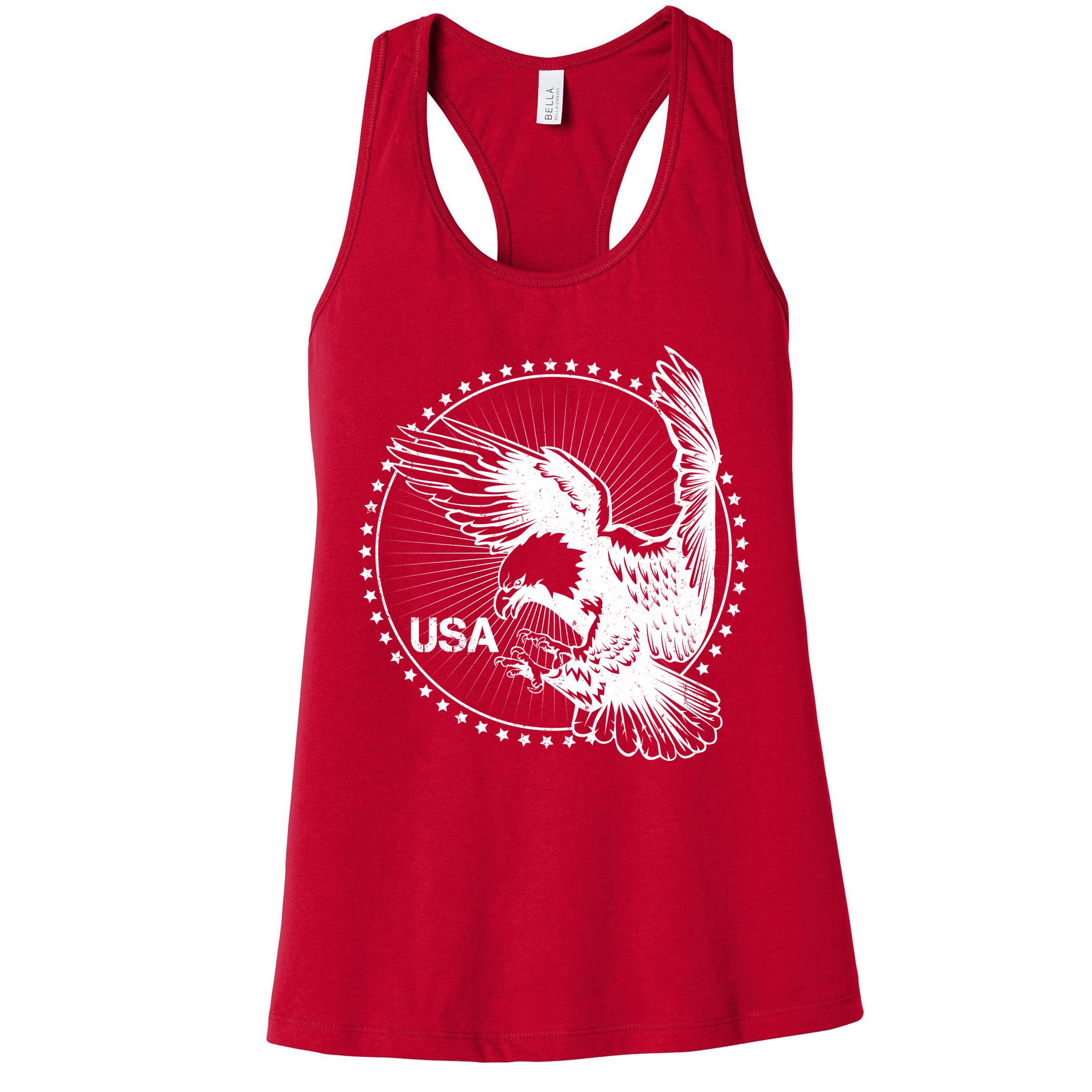 Vintage USA Star Eagle Womens Tank Top