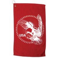 Vintage USA Star Eagle Platinum Collection Golf Towel