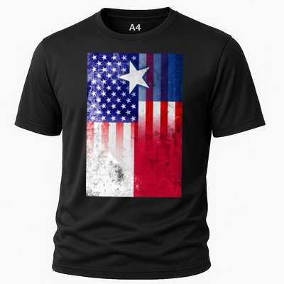 Vintage USA Texas American Flag Performance Shirt