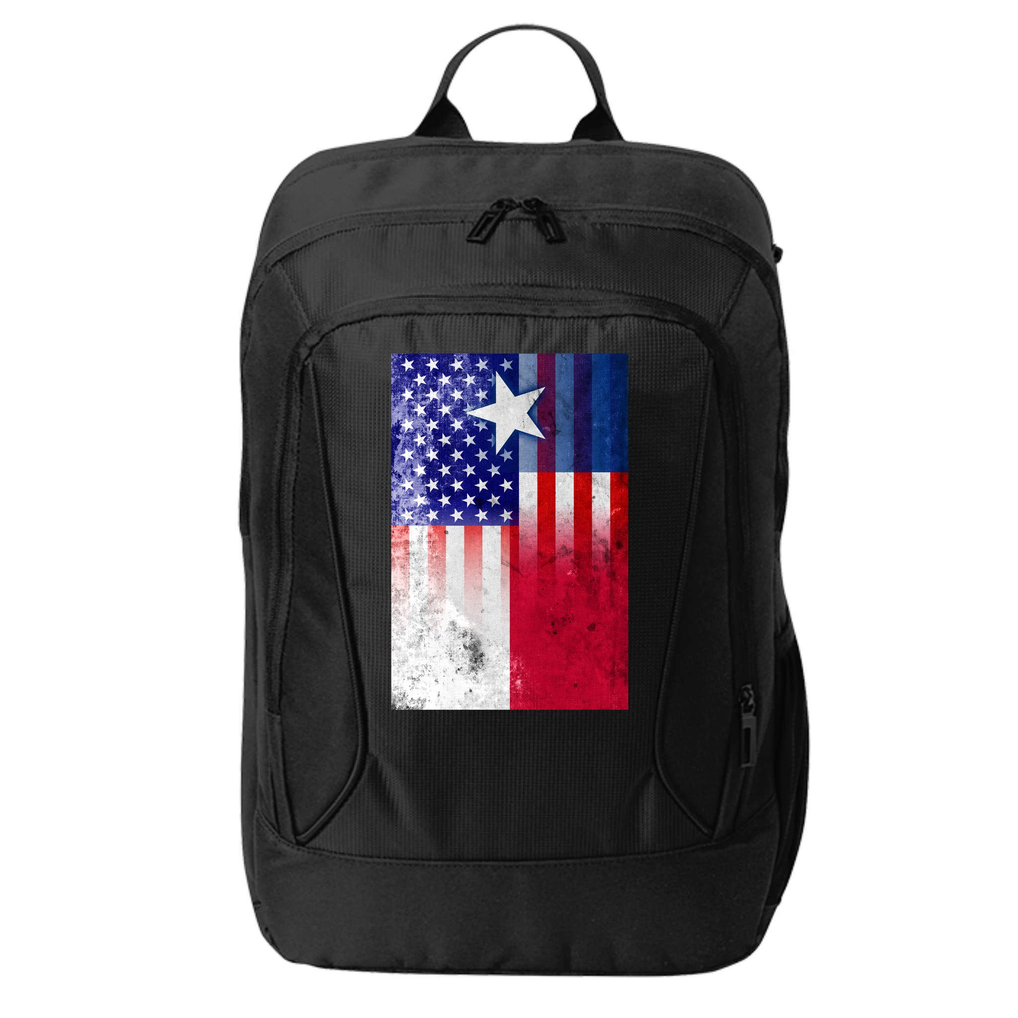 Vintage USA Texas American Flag City Backpack