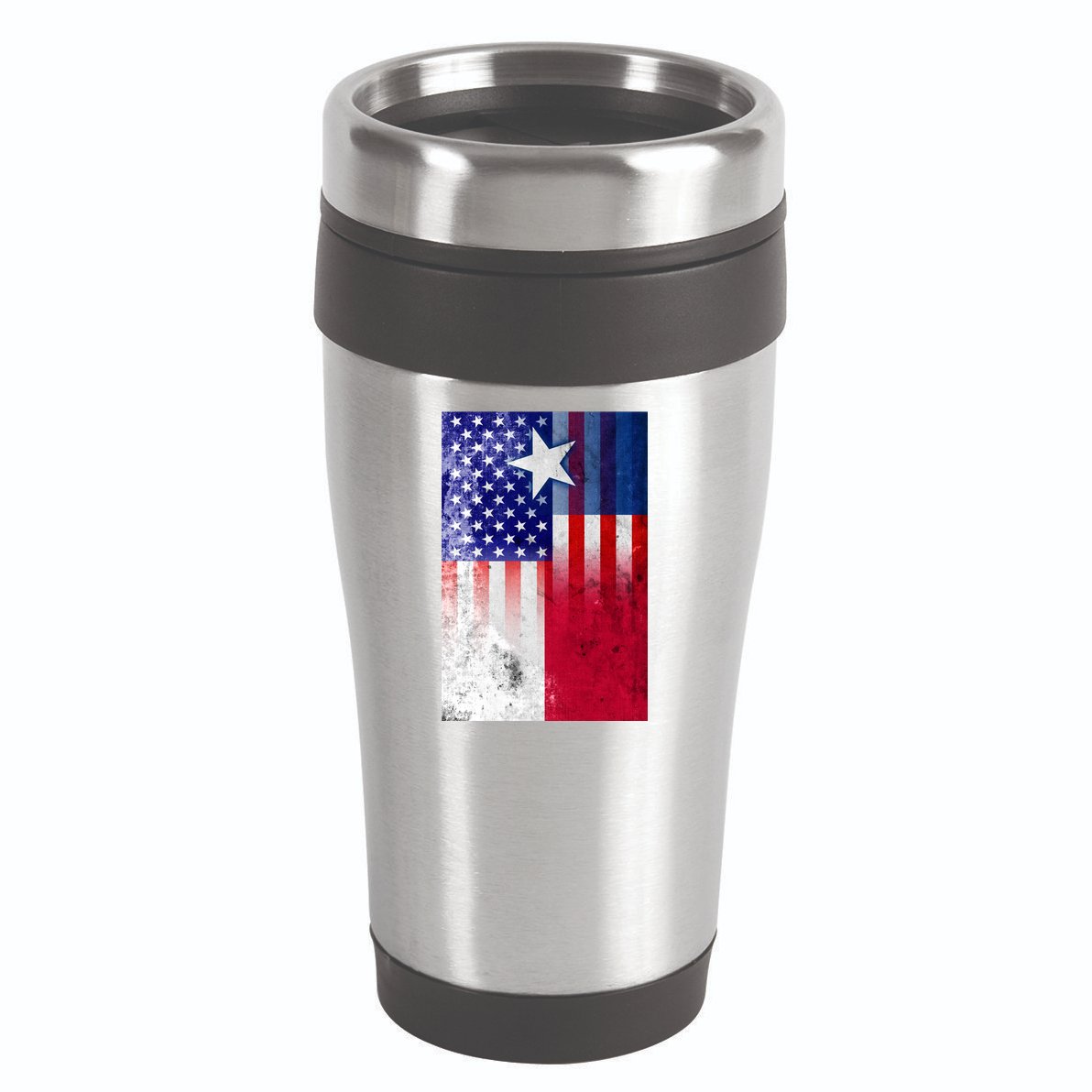 Vintage USA Texas American Flag 16oz Travel Tumbler