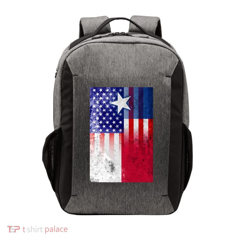 Vintage USA Texas American Flag Vector Backpack