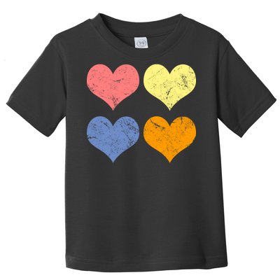 Vintage Valentine Day Hearts Toddler T-Shirt