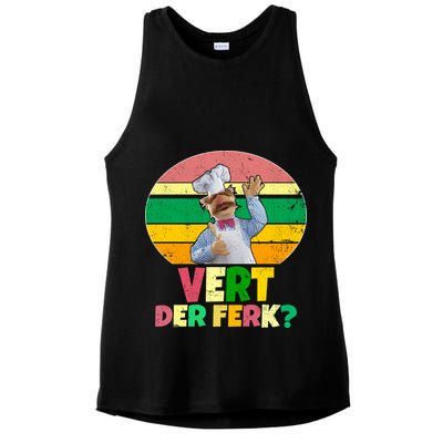 Vintage Vert Der Ferk Retro Swedish Chef Ladies PosiCharge Tri-Blend Wicking Tank